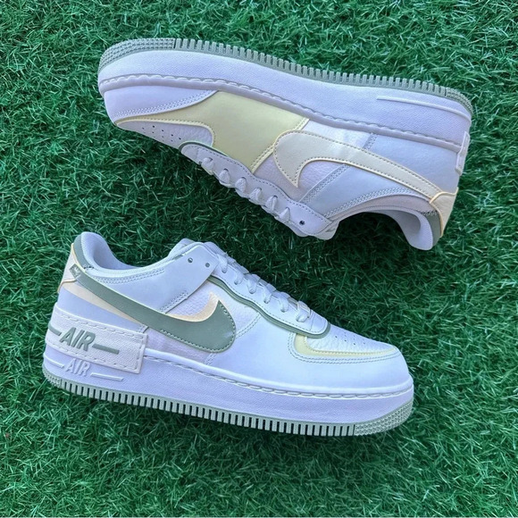 Nike Air Force 1 Shadow AF1 Sail / Oil Green - Picture 9 of 9